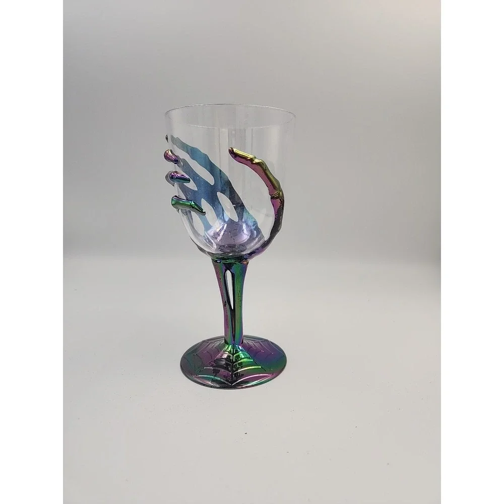 Spooky Skeleton Hand Goblet LOT of 9 Acrylic‎ 11.8 oz Gothic Halloween